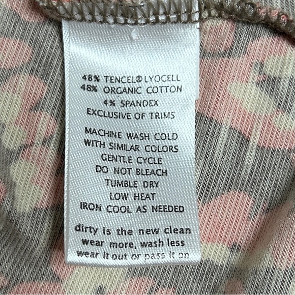 Toad & Co. Tunic Top Women's Medium Coral & Brown 3/4 Sleeves Geometric fall - Picture 5 of 10